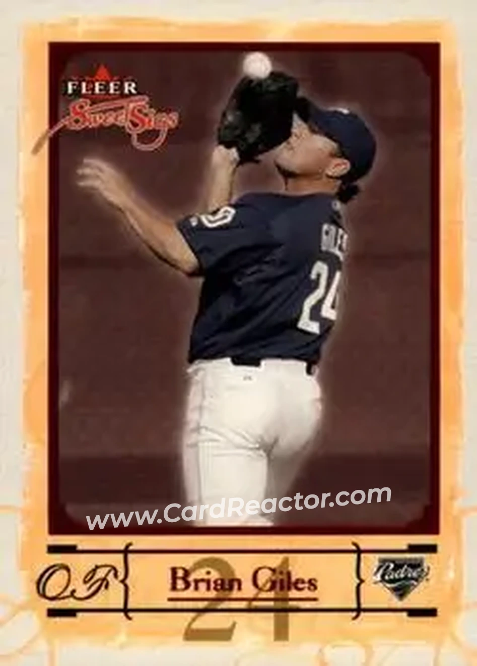 2004 Fleer Sweet Sigs #49 - Brian Giles - San Diego Padres - Front