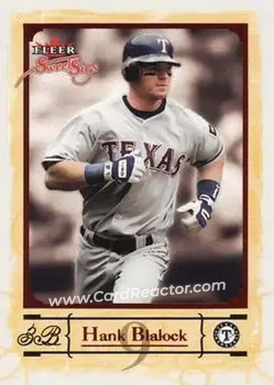 2004 Fleer Sweet Sigs #52 - Hank Blalock - Texas Rangers - Front 2004 Fleer Sweet Sigs #52 - Hank Blalock - Texas Rangers - Front