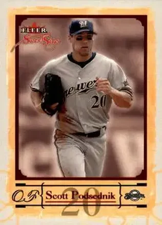 2004 Fleer Sweet Sigs #54 - Scott Podsednik - Milwaukee Brewers