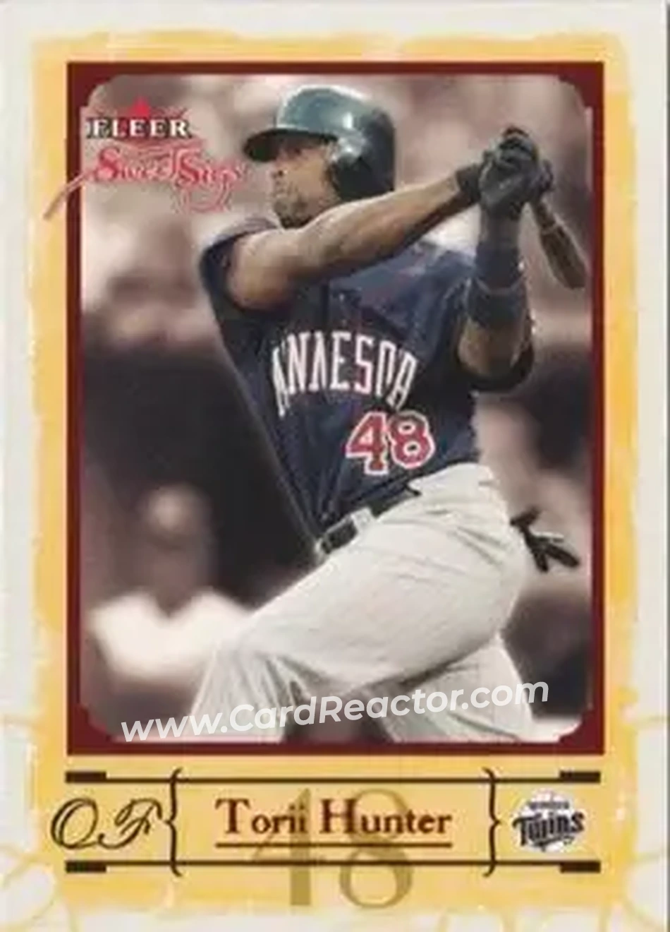 2004 Fleer Sweet Sigs #55 - Torii Hunter - Minnesota Twins - Front