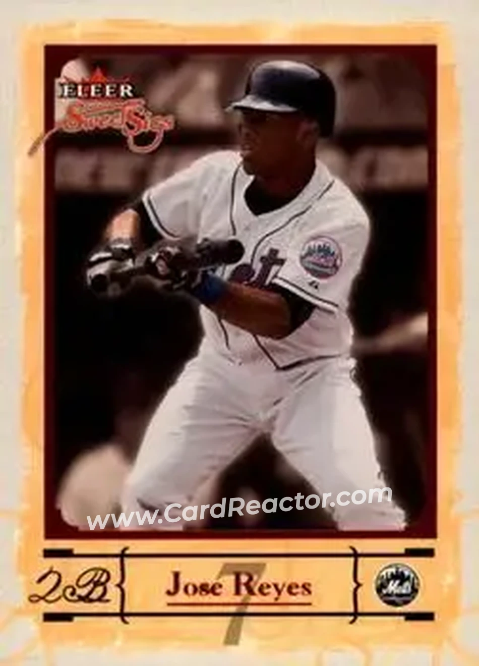 2004 Fleer Sweet Sigs #56 - Jose Reyes - New York Mets - Front