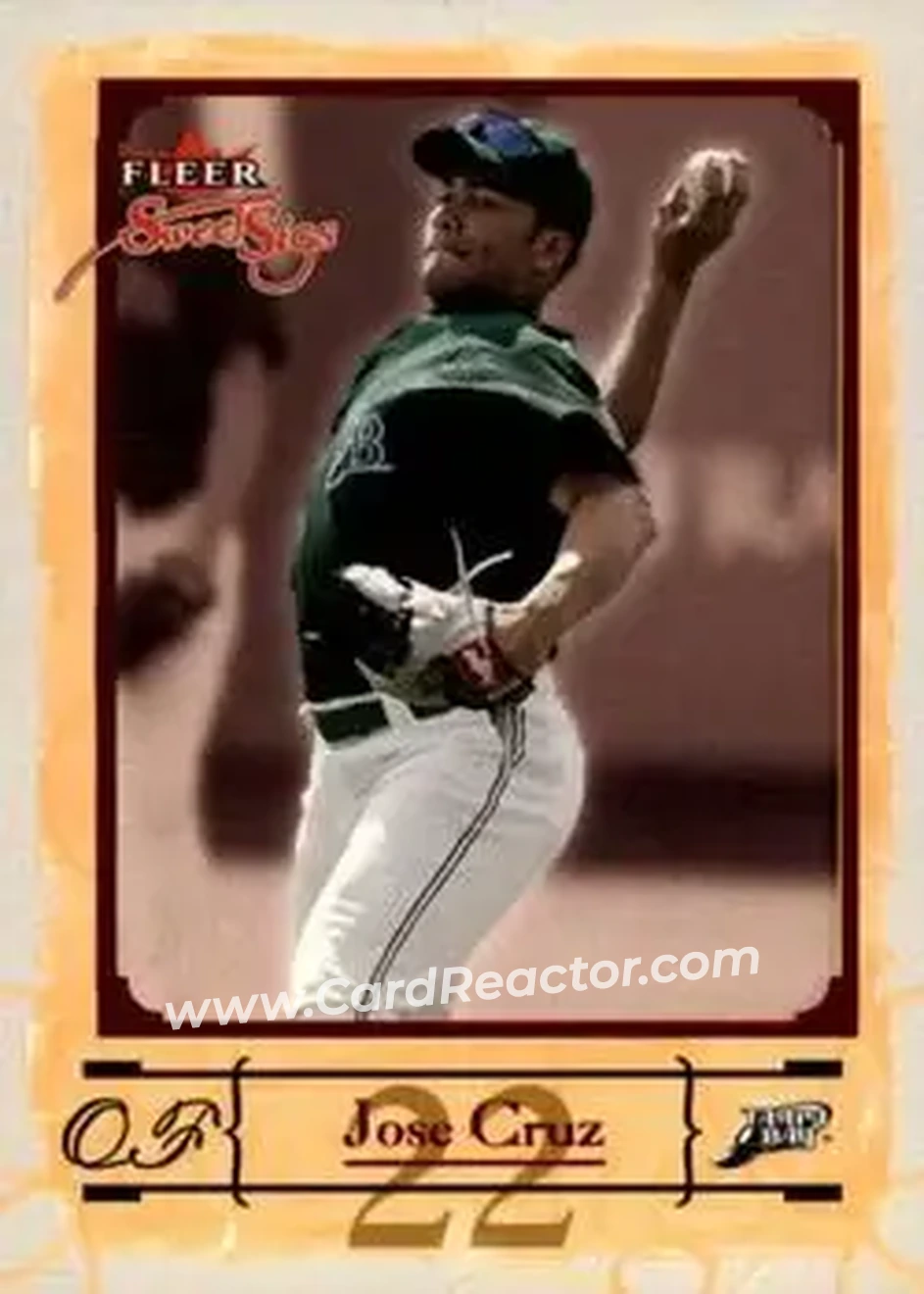 2004 Fleer Sweet Sigs #59 - Jose Cruz - Tampa Bay Devil Rays - Front