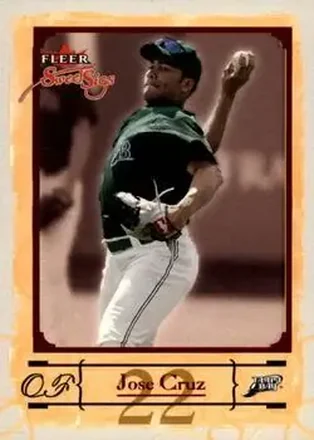 2004 Fleer Sweet Sigs #59 - Jose Cruz - Tampa Bay Devil Rays