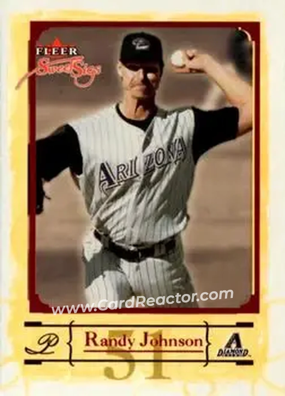 2004 Fleer Sweet Sigs #61 - Randy Johnson - Arizona Diamondbacks - Front