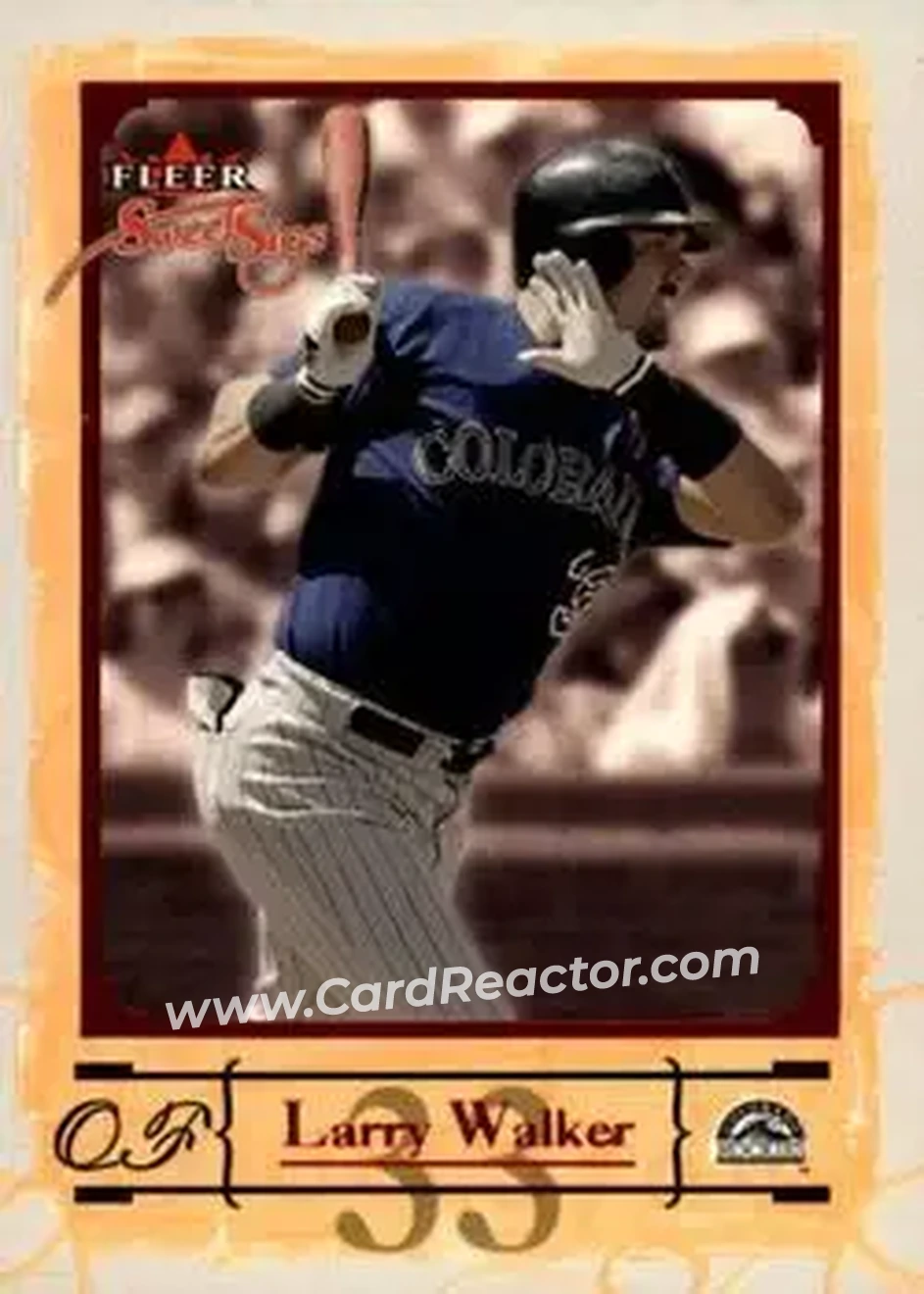 2004 Fleer Sweet Sigs #64 - Larry Walker - Colorado Rockies - Front
