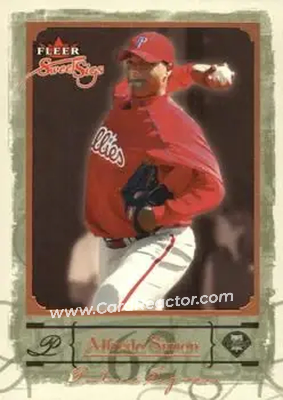 2004 Fleer Sweet Sigs #78 - Alfredo Simon - Philadelphia Phillies - Front