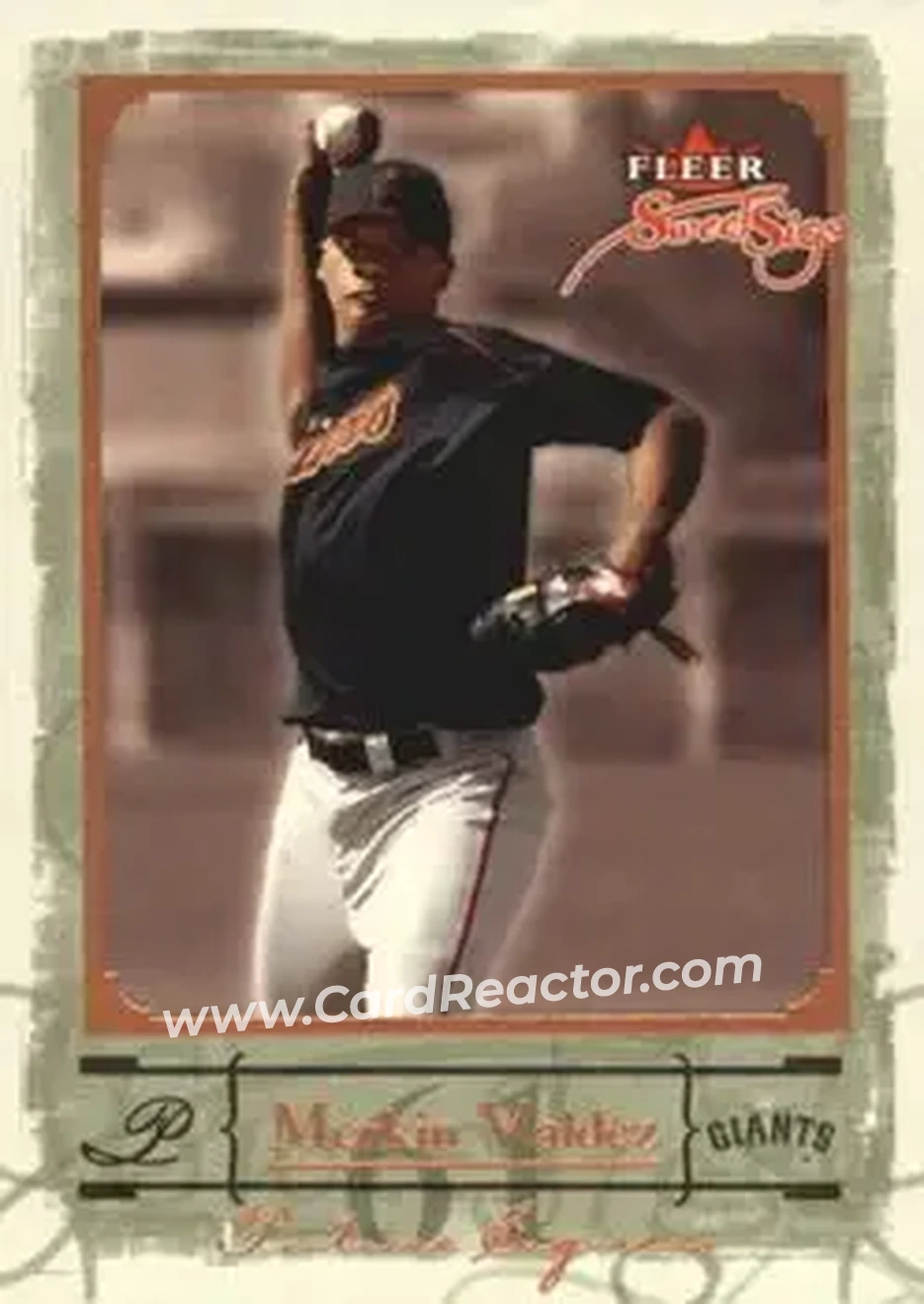 2004 Fleer Sweet Sigs #79 - Merkin Valdez - San Francisco Giants - Front