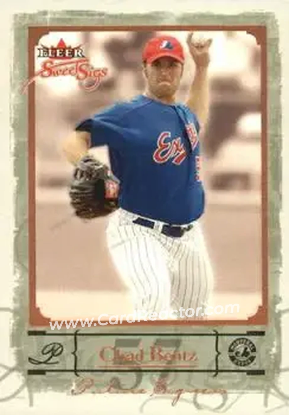 2004 Fleer Sweet Sigs #80 - Chad Bentz - Montreal Expos - Front