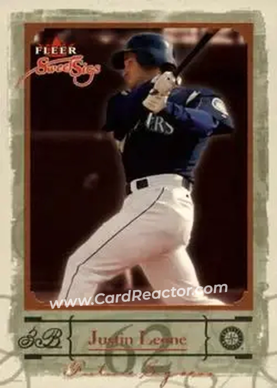 2004 Fleer Sweet Sigs #81 - Justin Leone - Seattle Mariners - Front