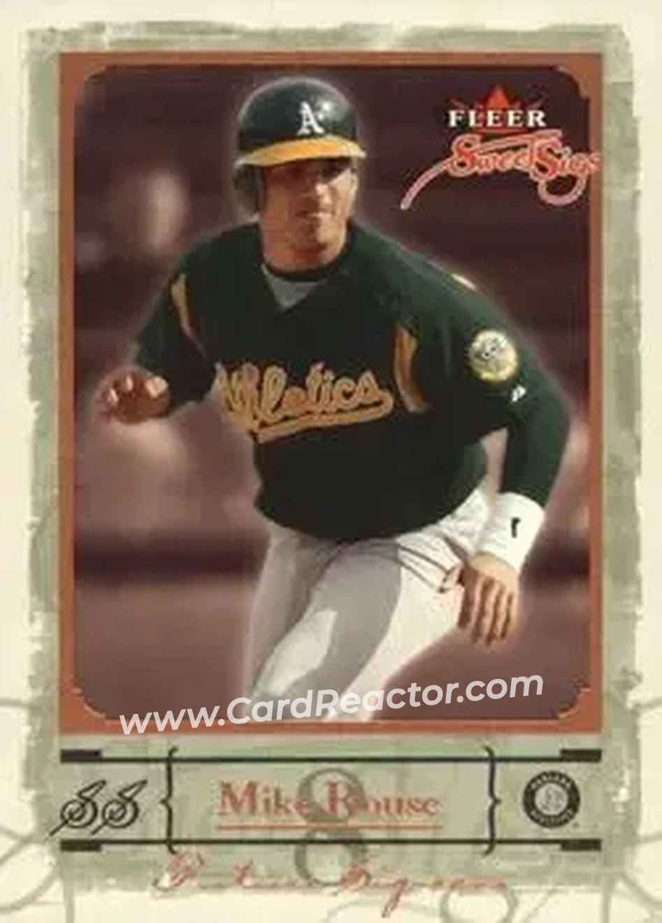 2004 Fleer Sweet Sigs #82 - Mike Rouse - Oakland Athletics - Front 2004 Fleer Sweet Sigs #82 - Mike Rouse - Oakland Athletics - Front