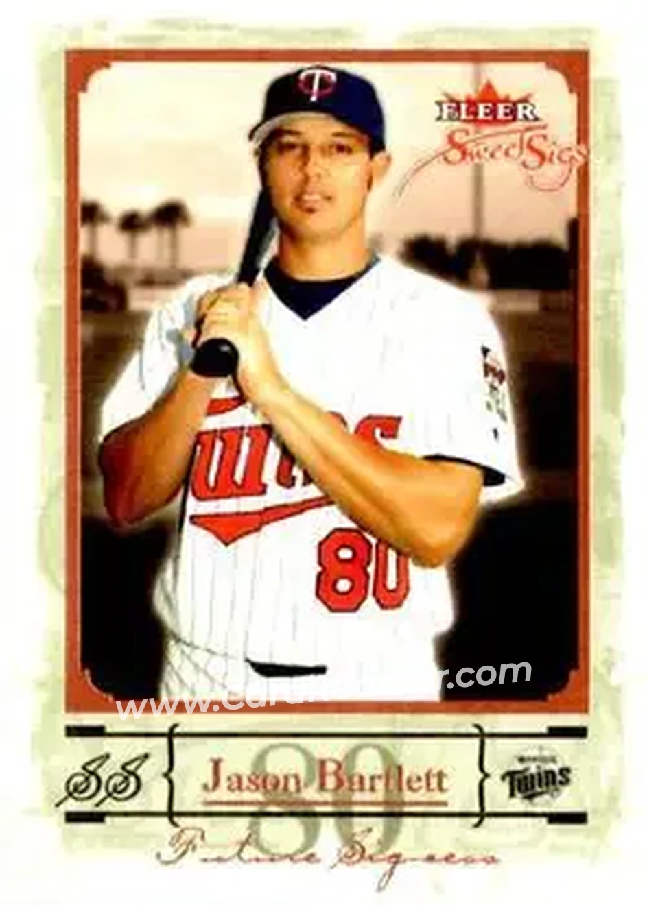 2004 Fleer Sweet Sigs #96 - Jason Bartlett - Minnesota Twins - Front 2004 Fleer Sweet Sigs #96 - Jason Bartlett - Minnesota Twins - Front