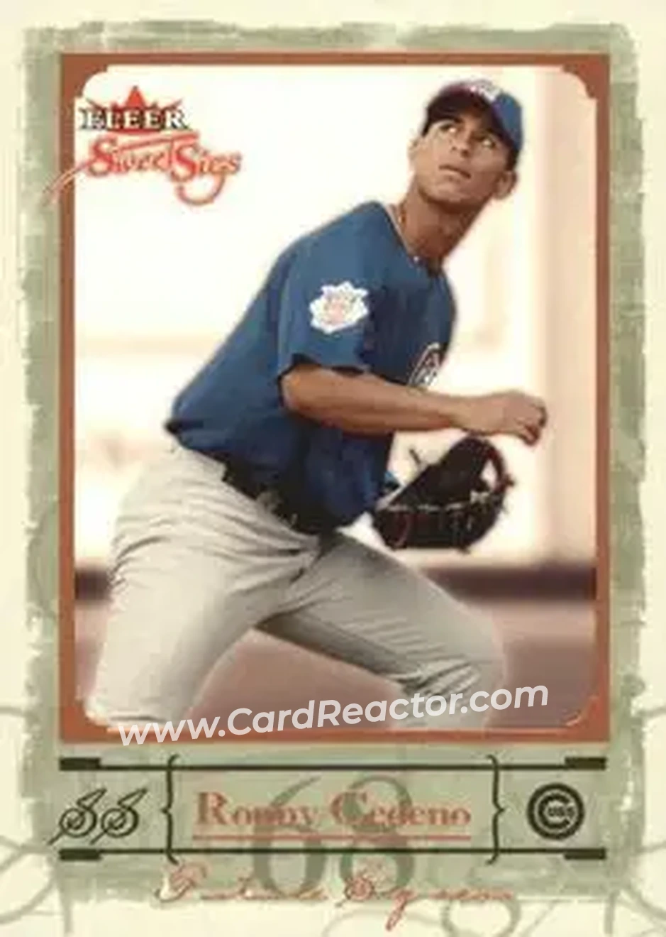 2004 Fleer Sweet Sigs #98 - Ronny Cedeno - Chicago Cubs - Front