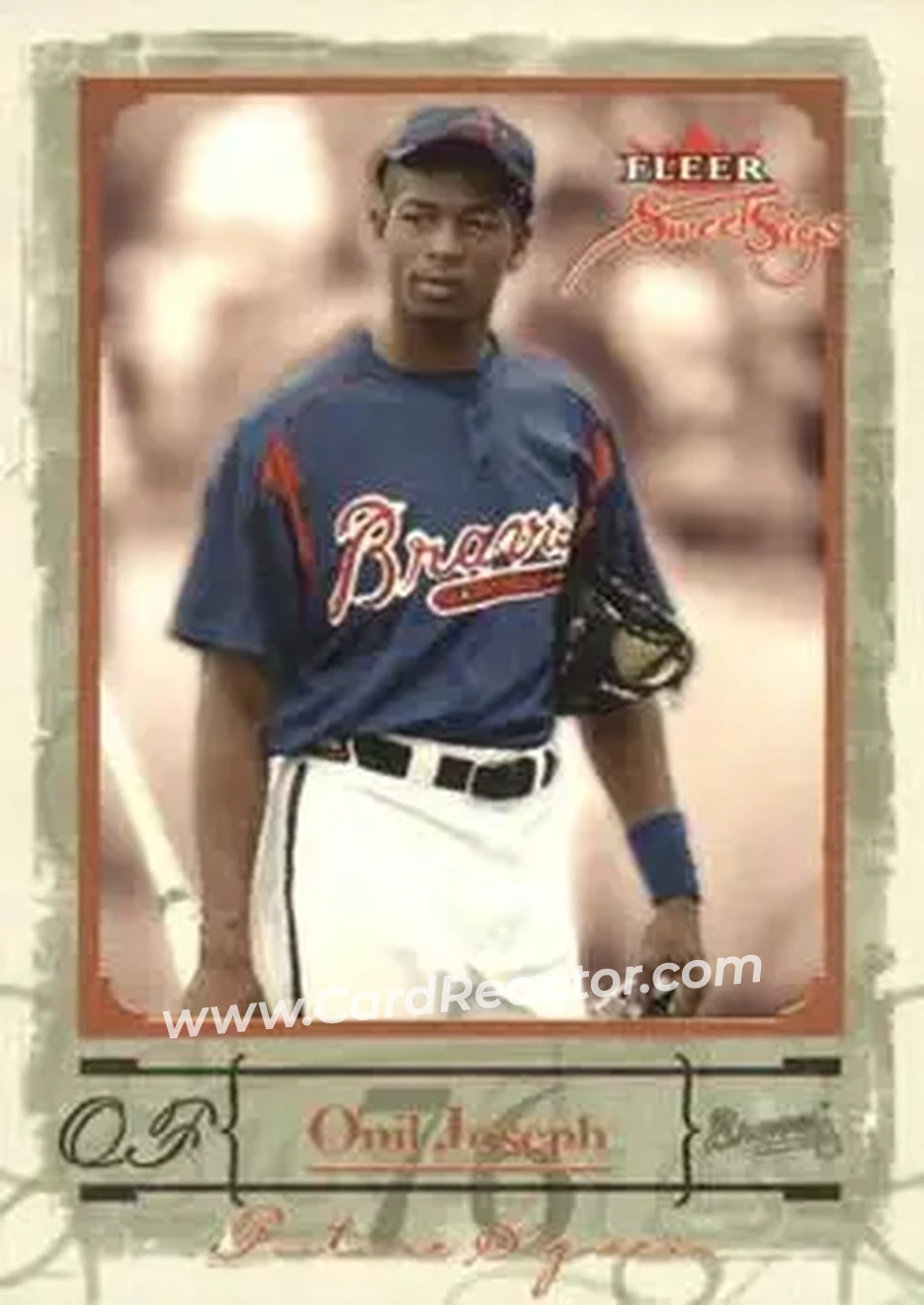 2004 Fleer Sweet Sigs #100 - Onil Joseph - Atlanta Braves - Front