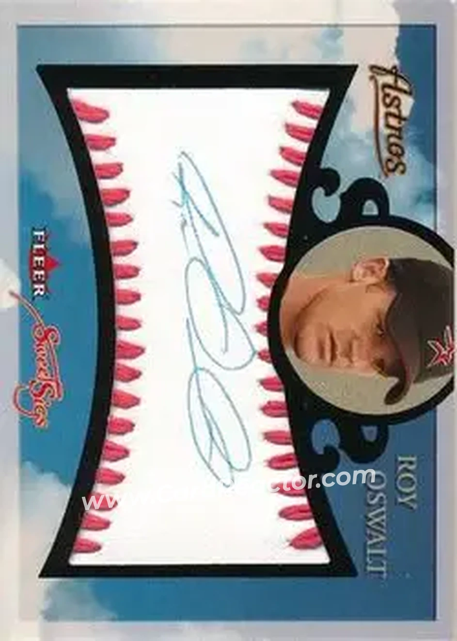 2004 Fleer Sweet Sigs - Autograph Platinum #SG-RO2 - Roy Oswalt - Houston Astros - Front 2004 Fleer Sweet Sigs - Autograph Platinum #SG-RO2 - Roy Oswalt - Houston Astros - Front
