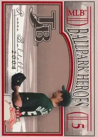 2004 Fleer Sweet Sigs - Ballpark Heroes #1BH - Rocco Baldelli - Tampa Bay Devil Rays