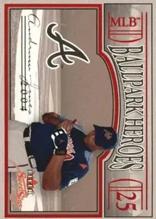 2004 Fleer Sweet Sigs - Ballpark Heroes #7BH - Andruw Jones - Atlanta Braves