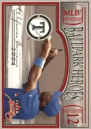 2004 Fleer Sweet Sigs - Ballpark Heroes #9BH - Alfonso Soriano - Texas Rangers