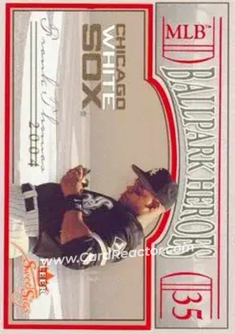 2004 Fleer Sweet Sigs - Ballpark Heroes #10BH - Frank Thomas - Chicago White Sox - Front