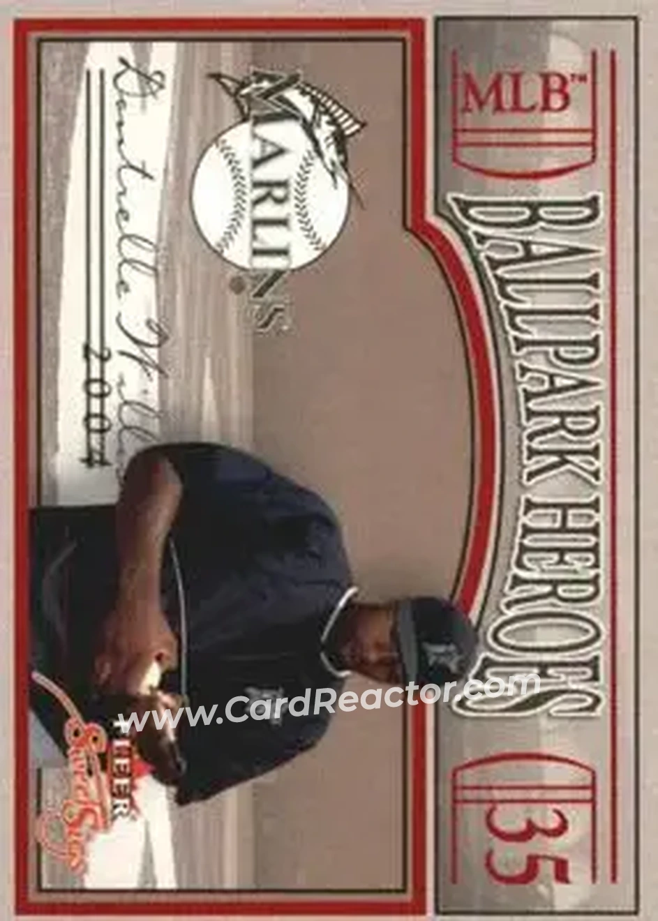 2004 Fleer Sweet Sigs - Ballpark Heroes #11BH - Dontrelle Willis - Florida Marlins - Front