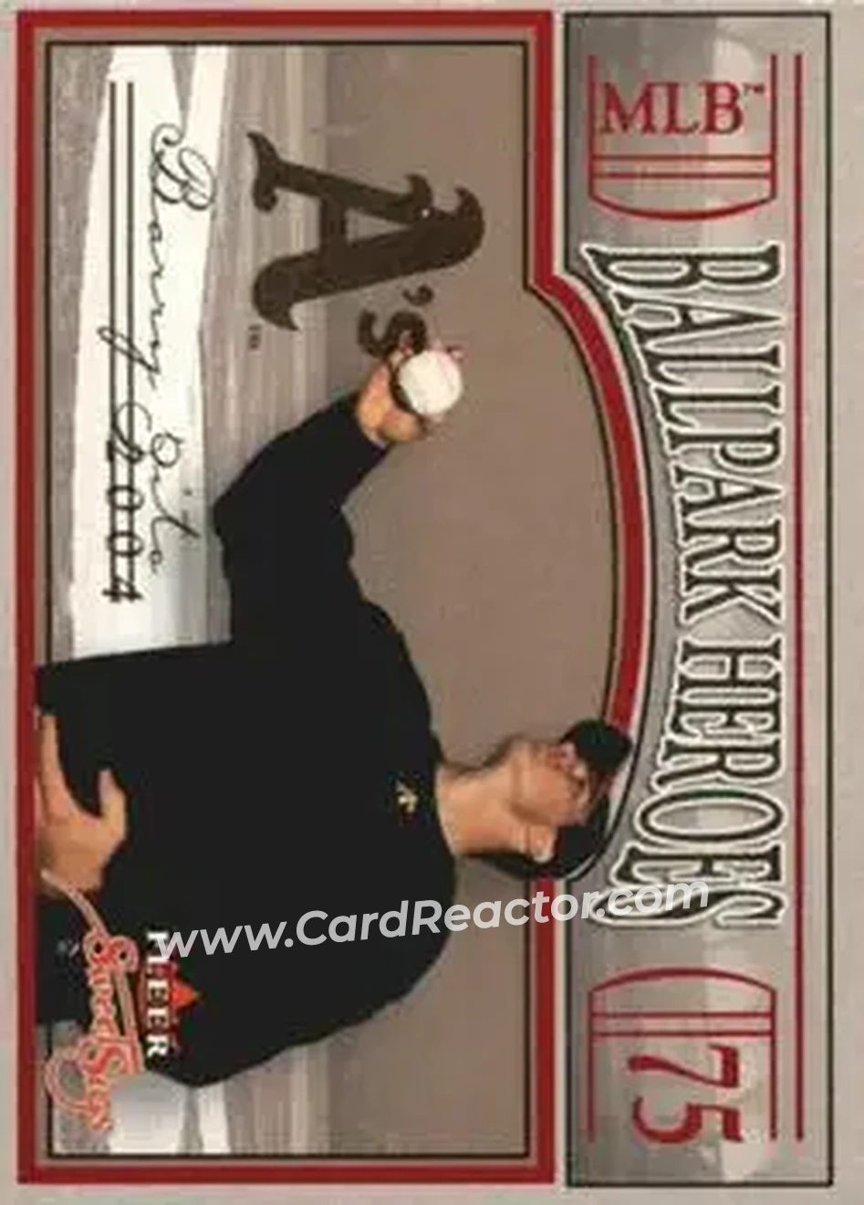 2004 Fleer Sweet Sigs - Ballpark Heroes #12BH - Barry Zito - Oakland Athletics - Front