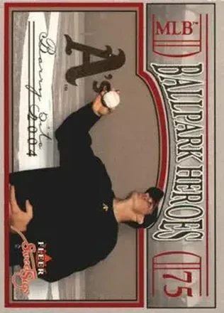 2004 Fleer Sweet Sigs - Ballpark Heroes #12BH - Barry Zito - Oakland Athletics