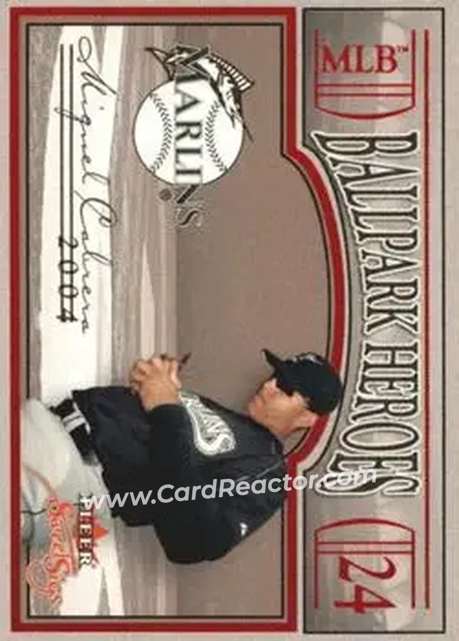 2004 Fleer Sweet Sigs - Ballpark Heroes #14BH - Miguel Cabrera - Florida Marlins - Front