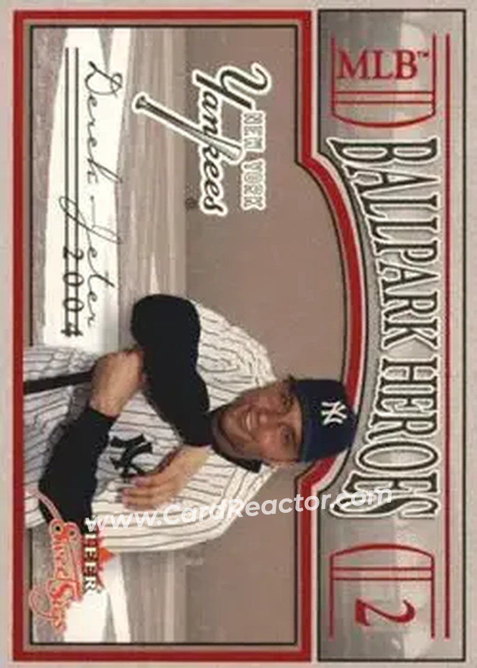 2004 Fleer Sweet Sigs - Ballpark Heroes #17BH - Derek Jeter - New York Yankees - Front