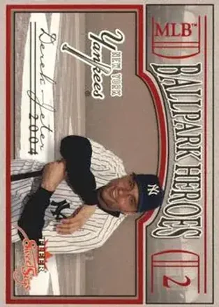2004 Fleer Sweet Sigs - Ballpark Heroes #17BH - Derek Jeter - New York Yankees