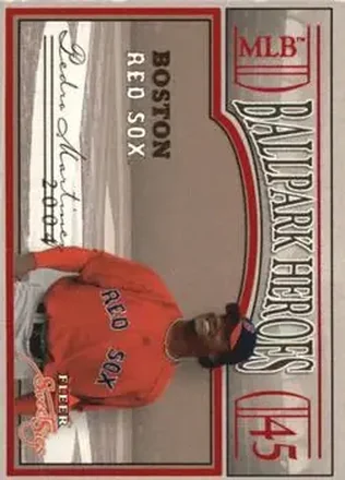2004 Fleer Sweet Sigs - Ballpark Heroes #19BH - Pedro Martinez - Boston Red Sox