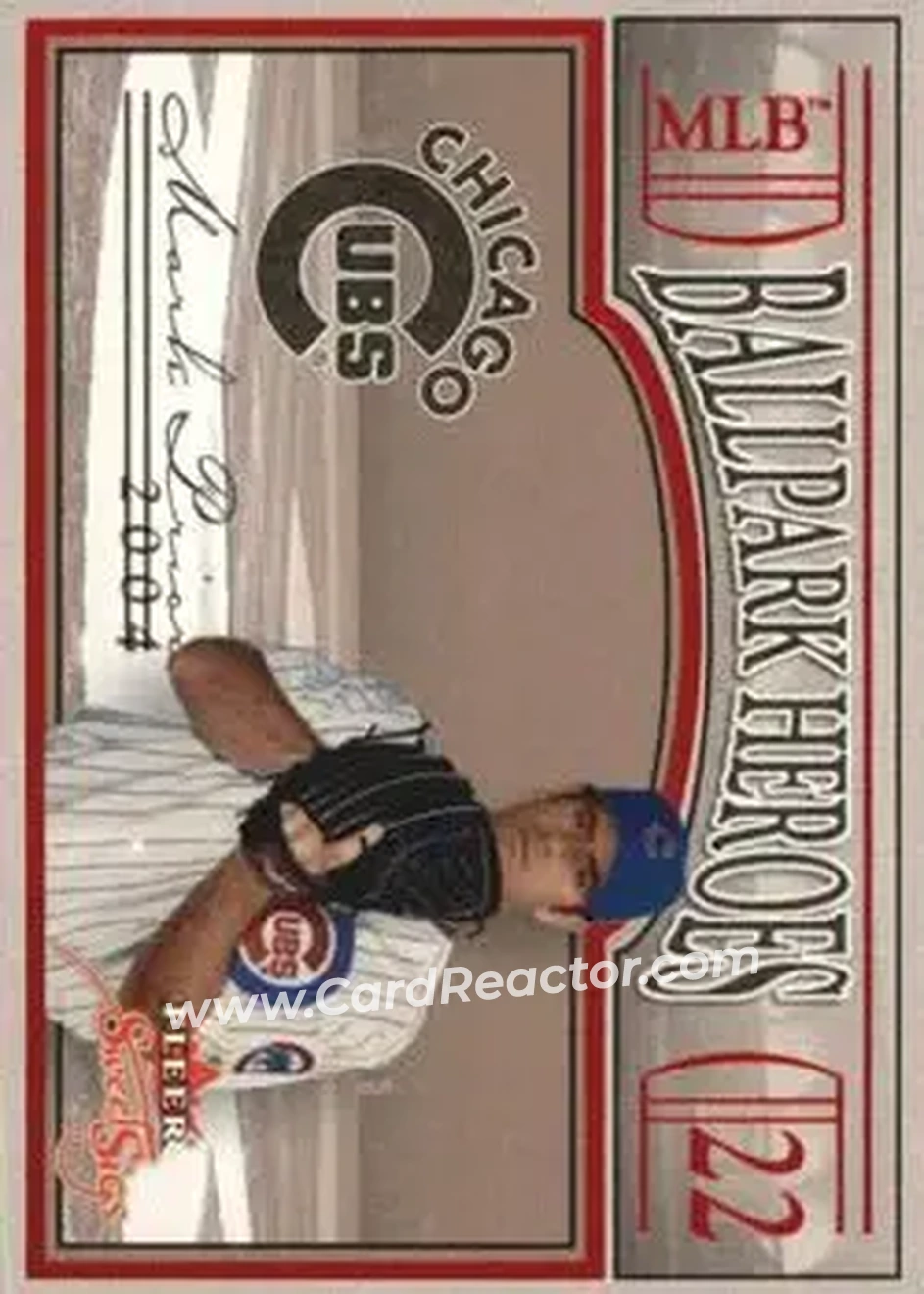 2004 Fleer Sweet Sigs - Ballpark Heroes #21BH - Mark Prior - Chicago Cubs - Front