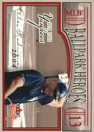 2004 Fleer Sweet Sigs - Ballpark Heroes #23BH - Alex Rodriguez - New York Yankees