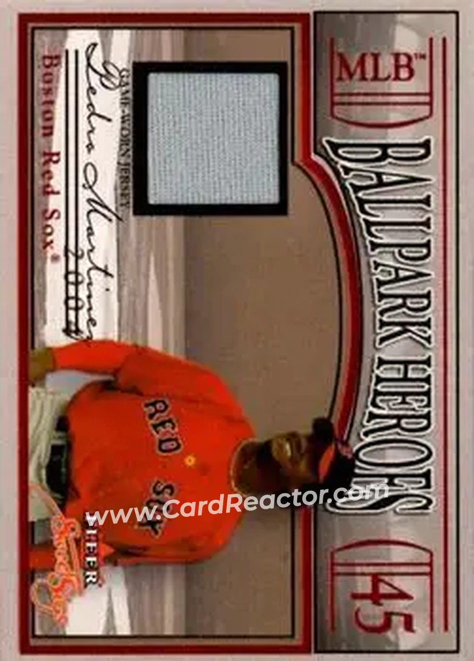 2004 Fleer Sweet Sigs - Ballpark Heroes Jersey Red #BH-PM - Pedro Martinez - Boston Red Sox - Front
