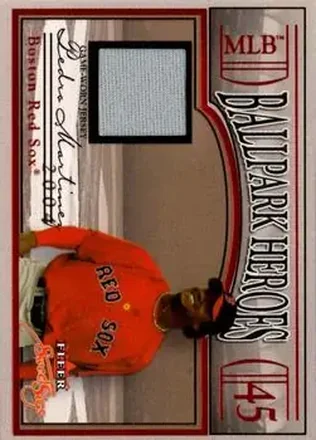 2004 Fleer Sweet Sigs - Ballpark Heroes Jersey Red #BH-PM - Pedro Martinez - Boston Red Sox