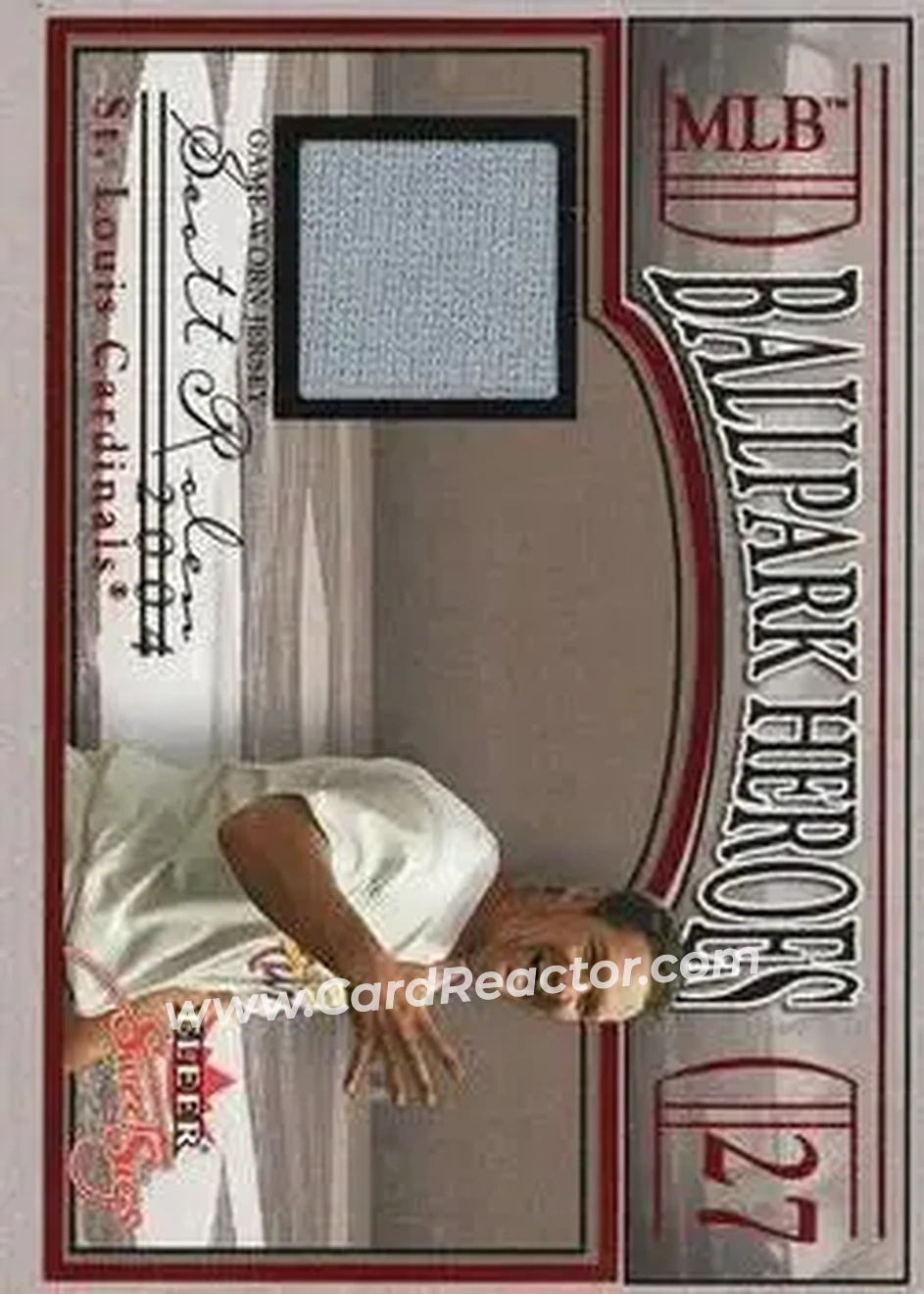 2004 Fleer Sweet Sigs - Ballpark Heroes Jersey Red #BH-SR - Scott Rolen - St. Louis Cardinals - Front