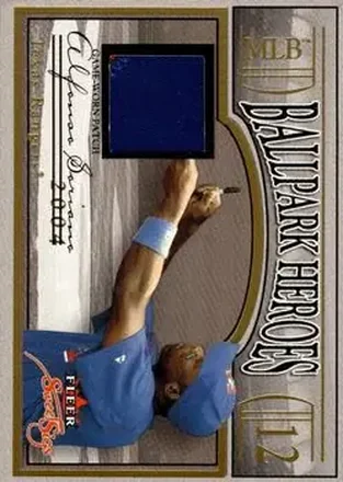 2004 Fleer Sweet Sigs - Ballpark Heroes Patch Gold #BH-AS - Alfonso Soriano - Texas Rangers