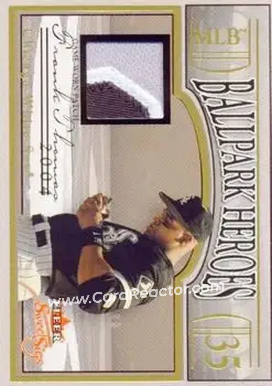 2004 Fleer Sweet Sigs - Ballpark Heroes Patch Gold #BH-FT - Frank Thomas - Chicago White Sox - Front