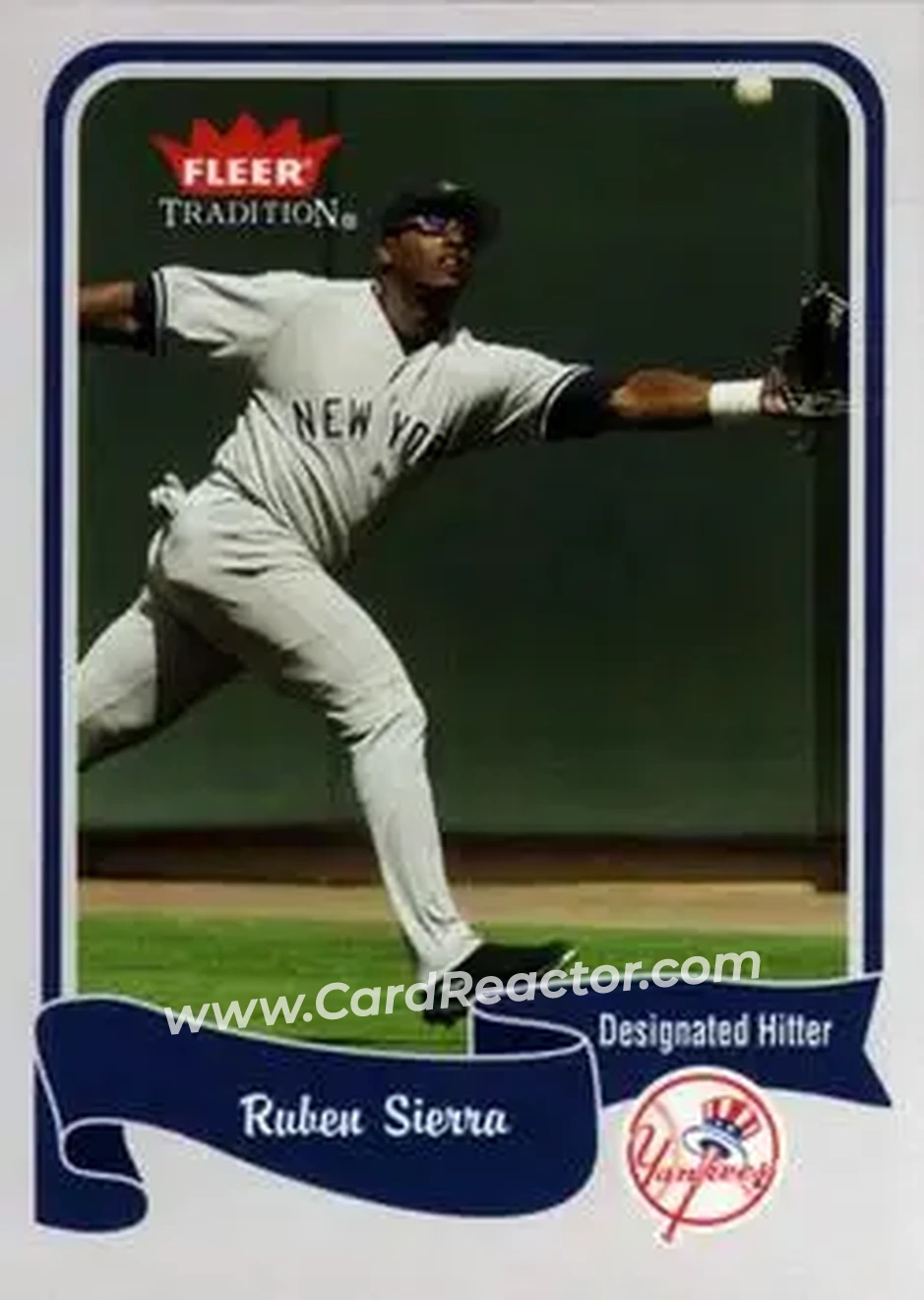 2004 Fleer Tradition #44 - Ruben Sierra - New York Yankees - Front