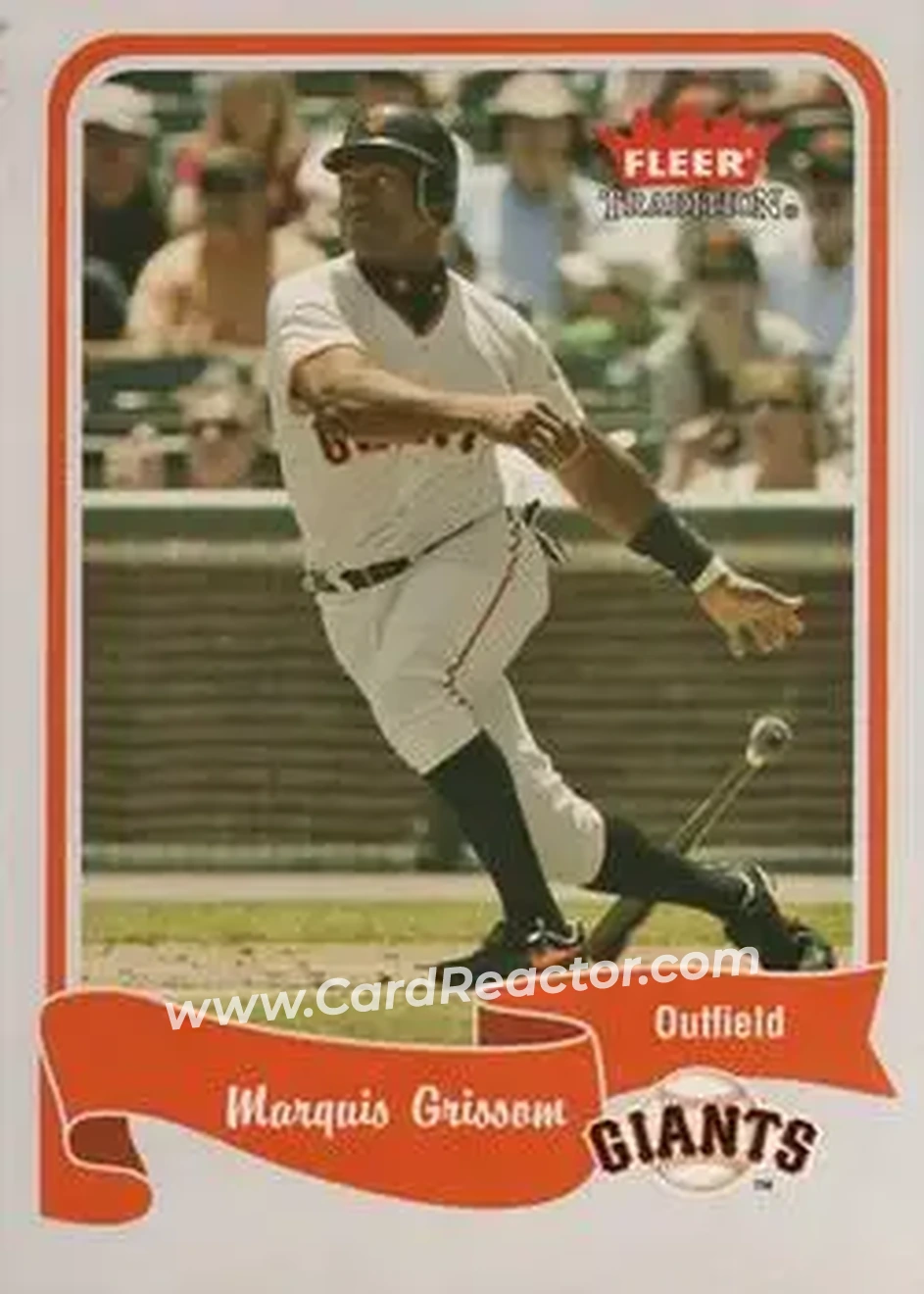 2004 Fleer Tradition #50 - Marquis Grissom - San Francisco Giants - Front 2004 Fleer Tradition #50 - Marquis Grissom - San Francisco Giants - Front
