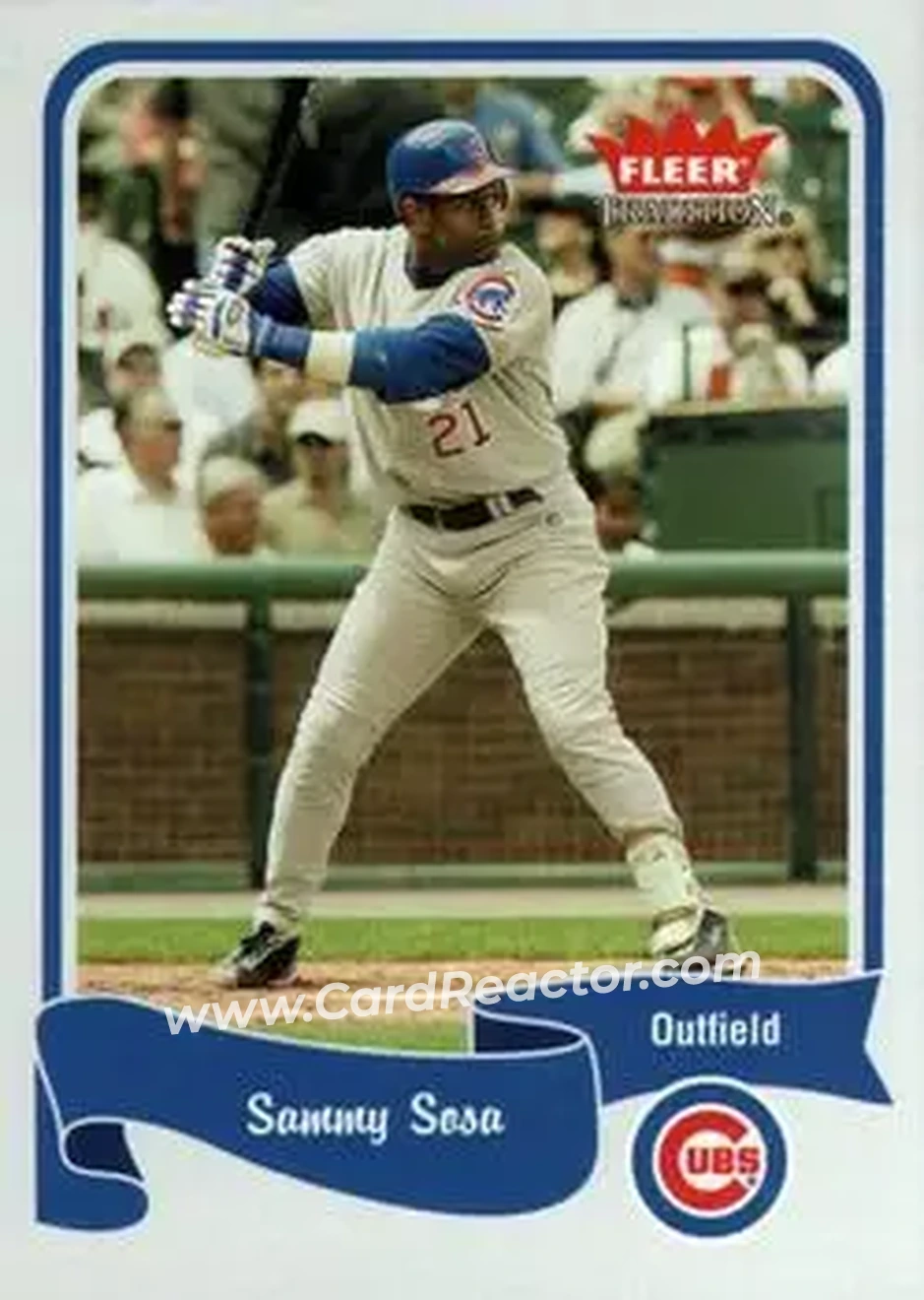2004 Fleer Tradition #67 - Sammy Sosa - Chicago Cubs - Front