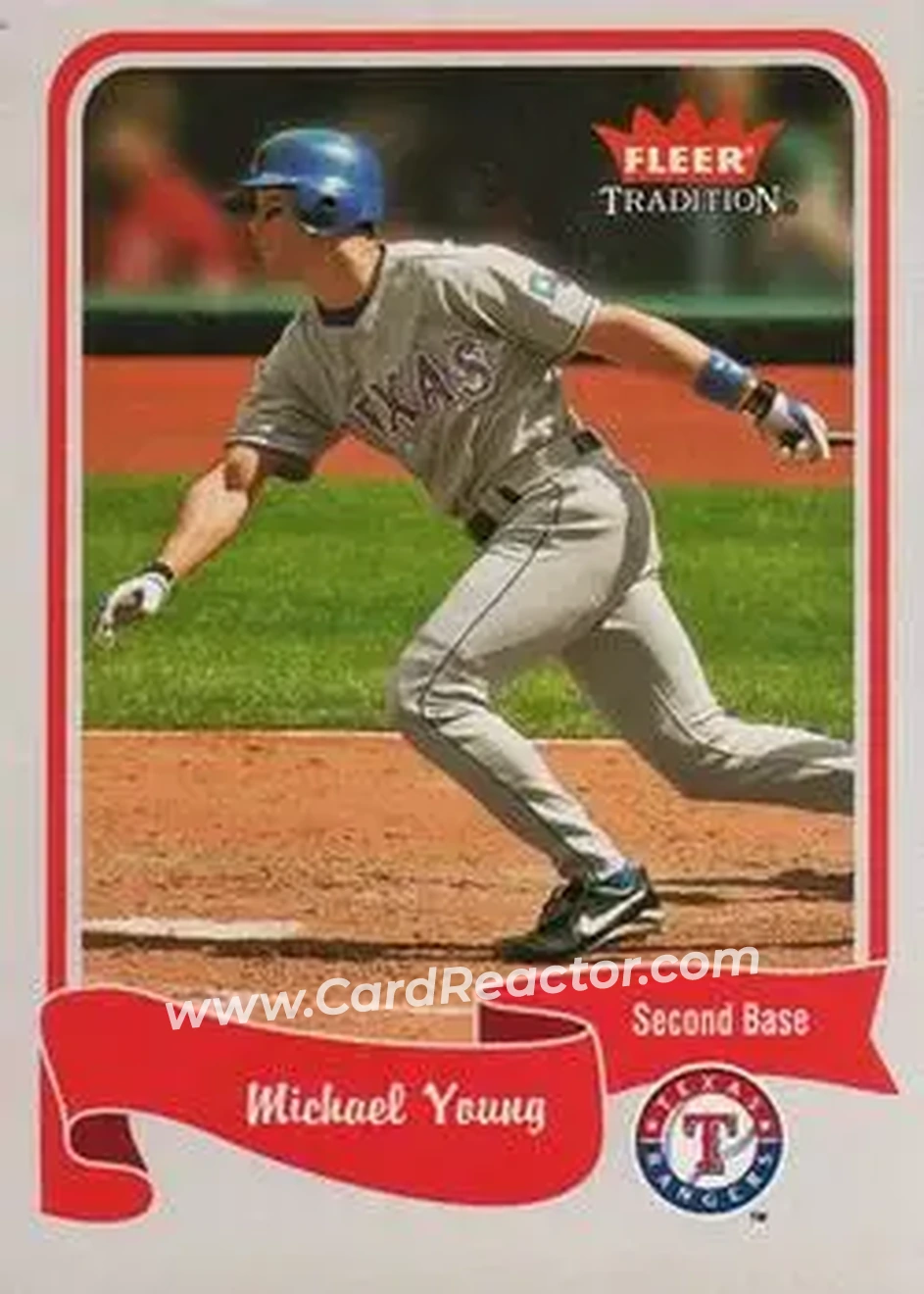 2004 Fleer Tradition #76 - Michael Young - Texas Rangers - Front