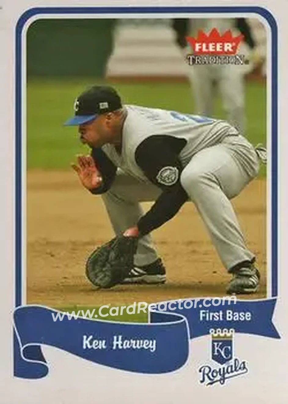 2004 Fleer Tradition #85 - Ken Harvey - Kansas City Royals - Front