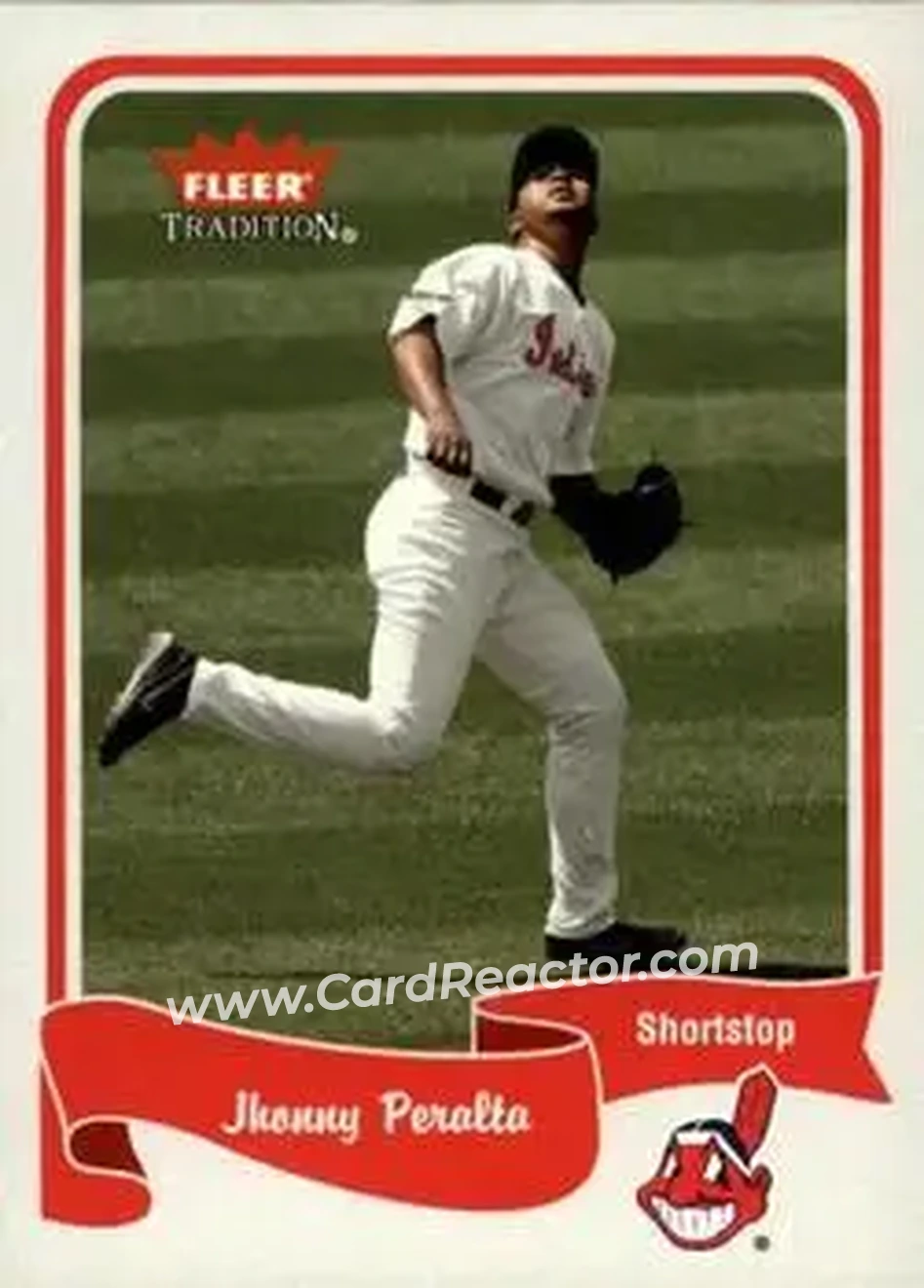 2004 Fleer Tradition #90 - Jhonny Peralta - Cleveland Indians - Front
