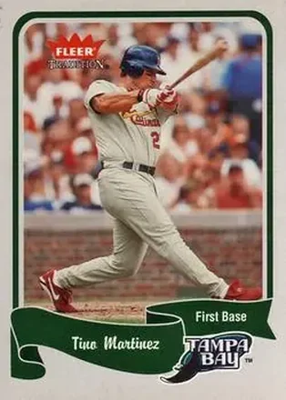 2004 Fleer Tradition #172 - Tino Martinez - Tampa Bay Devil Rays