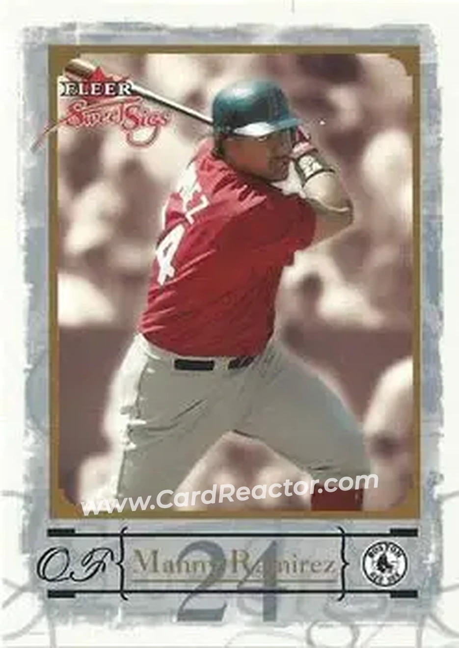 2004 Fleer Sweet Sigs - Gold #1 - Manny Ramirez - Boston Red Sox - Front