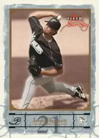 2004 Fleer Sweet Sigs - Gold #3 - Josh Beckett - Florida Marlins