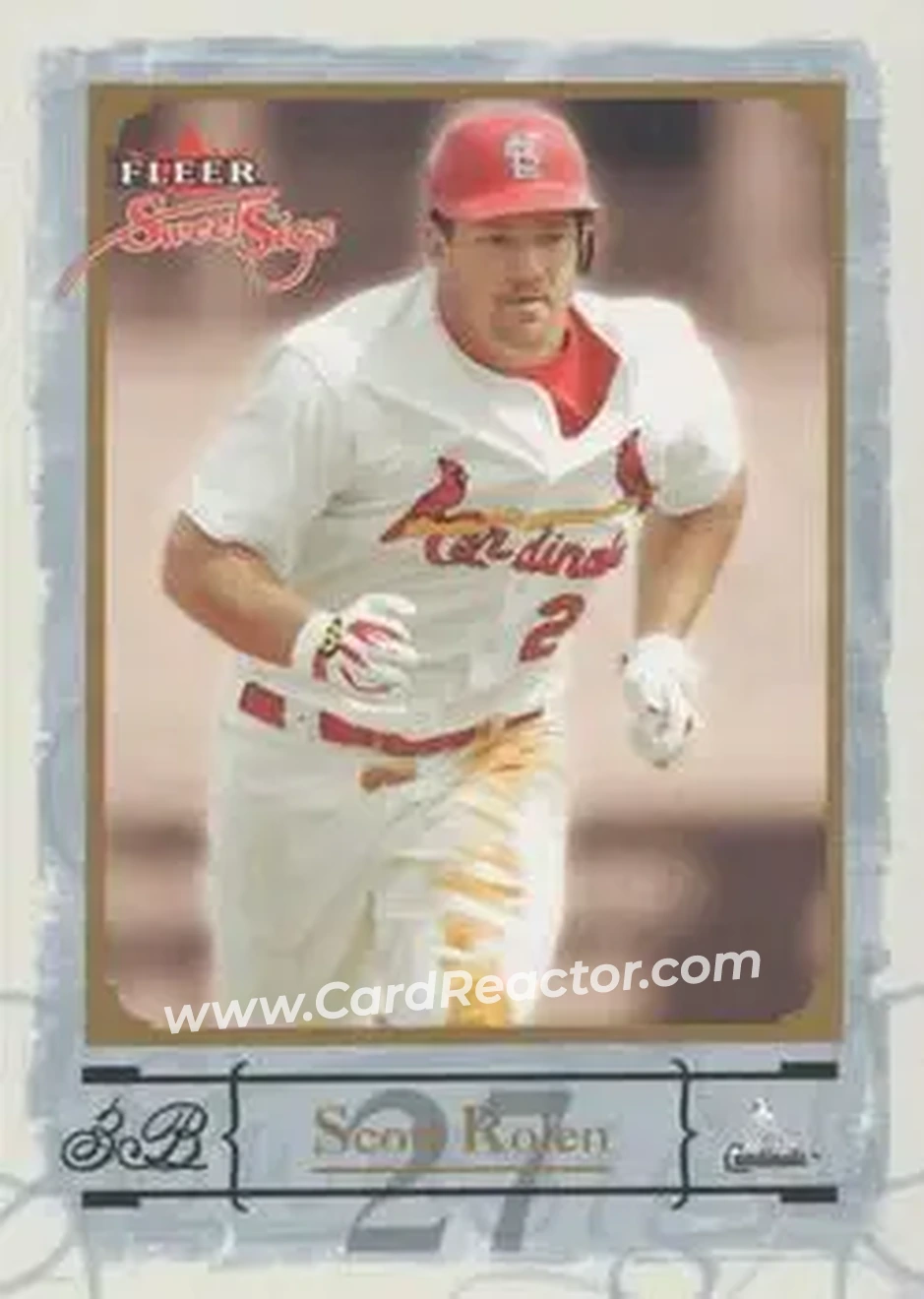 2004 Fleer Sweet Sigs - Gold #17 - Scott Rolen - St. Louis Cardinals - Front