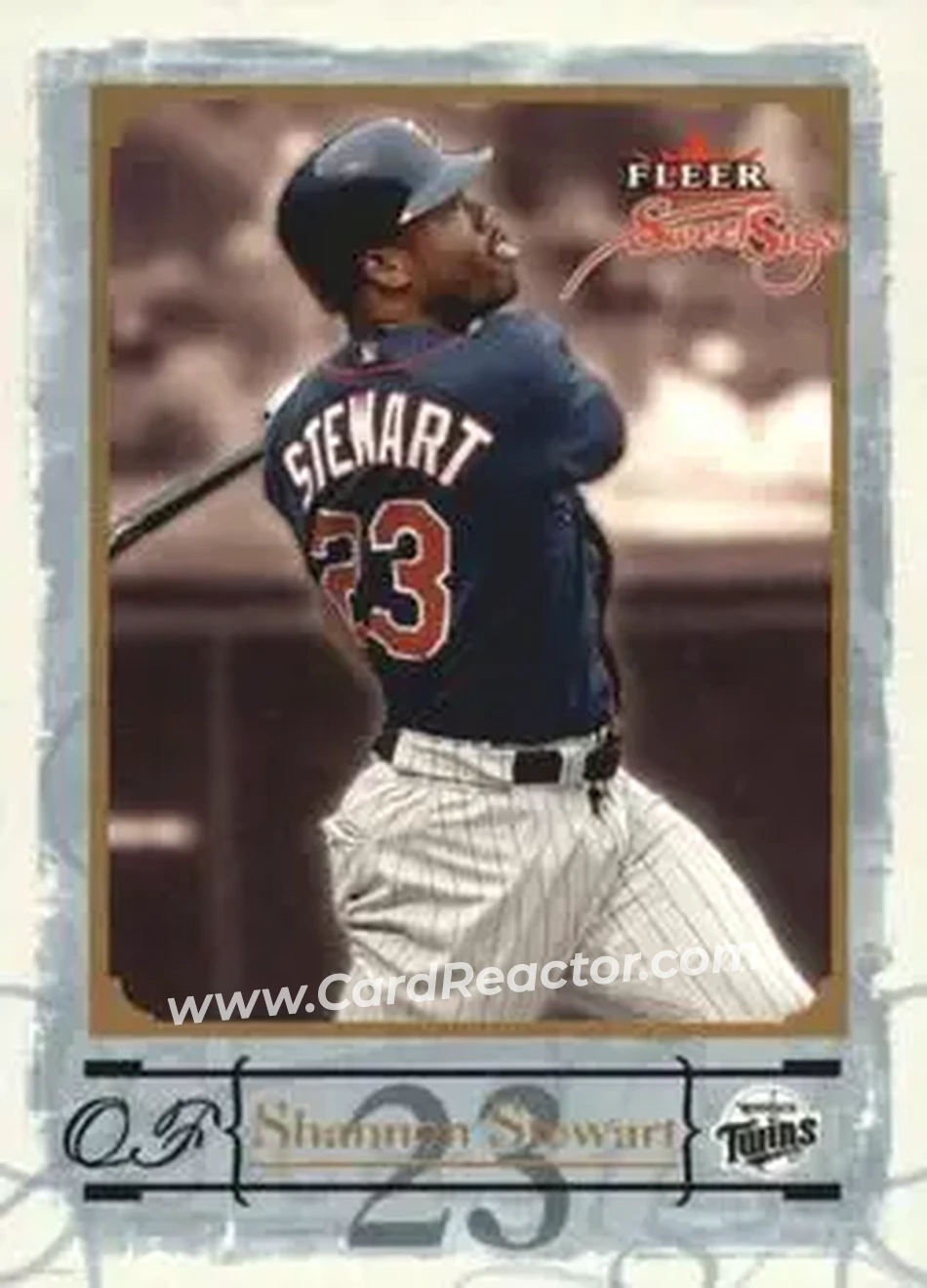 2004 Fleer Sweet Sigs - Gold #21 - Shannon Stewart - Minnesota Twins - Front