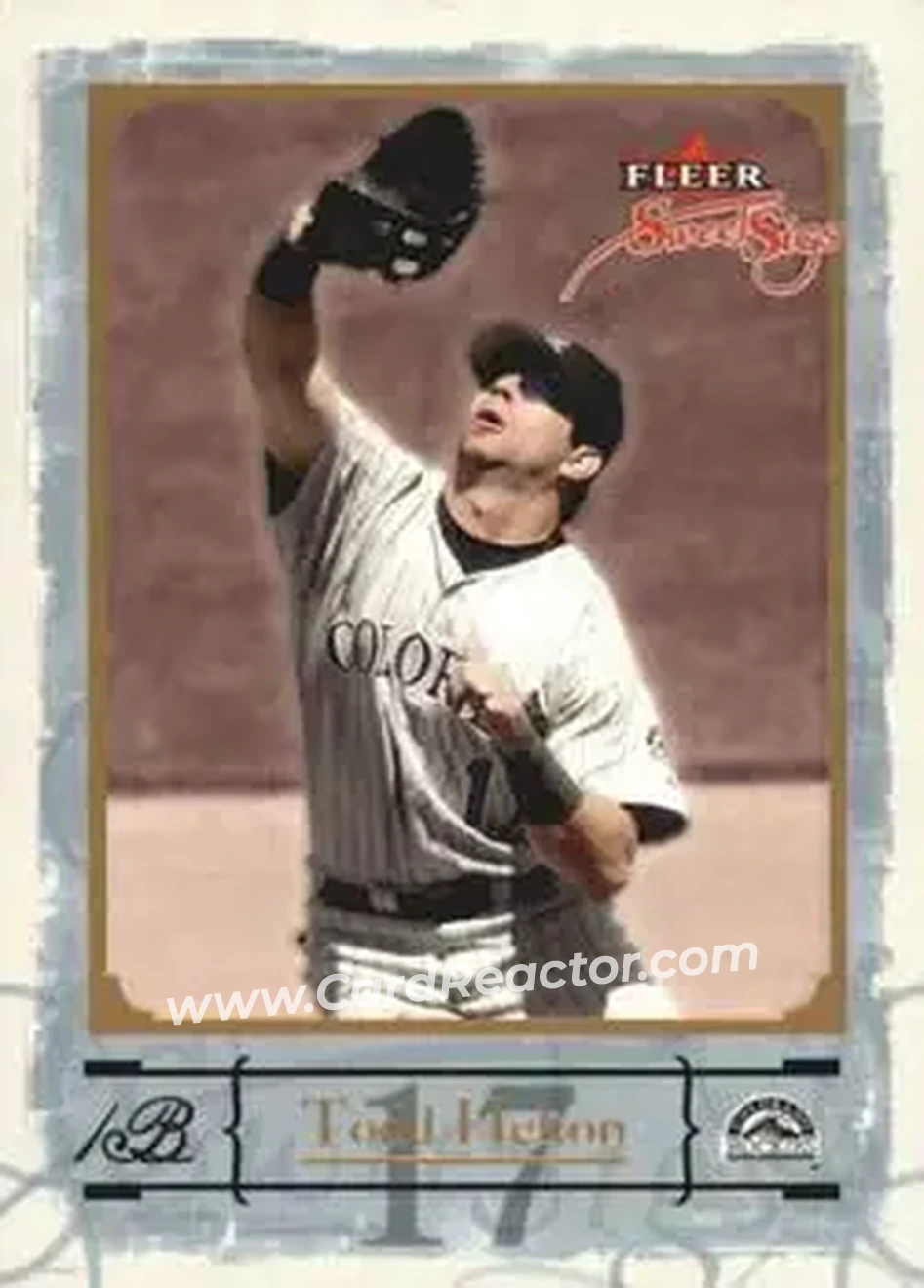 2004 Fleer Sweet Sigs - Gold #30 - Todd Helton - Colorado Rockies - Front