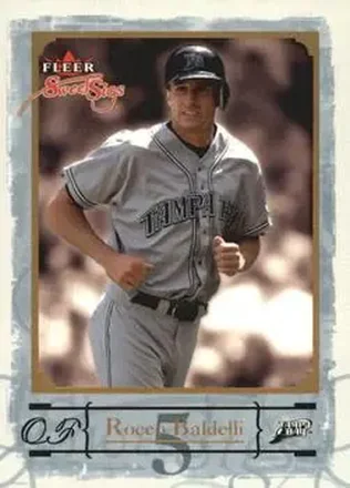 2004 Fleer Sweet Sigs - Gold #35 - Rocco Baldelli - Tampa Bay Devil Rays