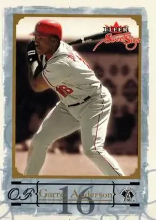 2004 Fleer Sweet Sigs - Gold #36 - Garret Anderson - Anaheim Angels